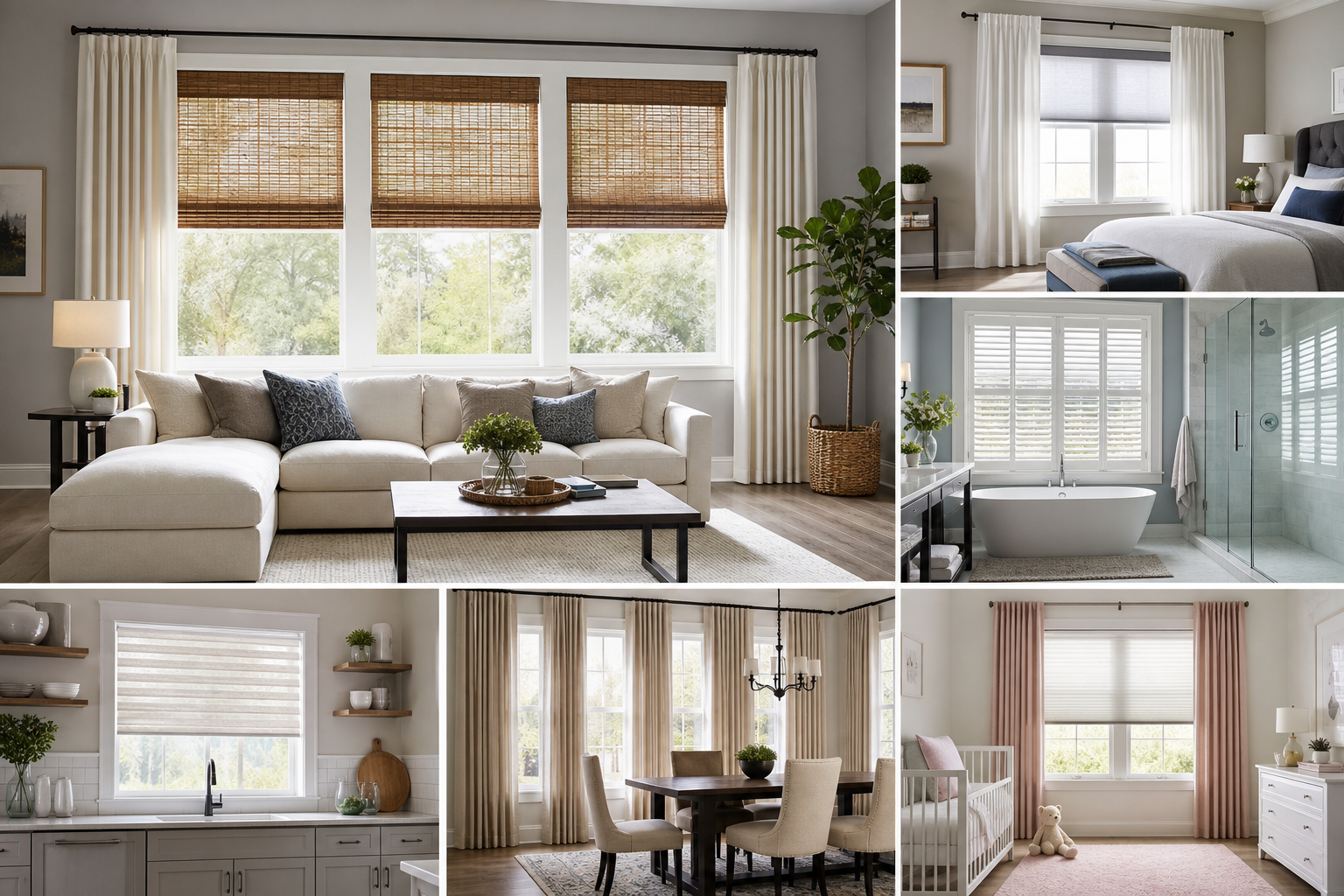 Which Window Treatments Suit Each Room Best? A Room-by-Room Guide